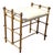 Vintage Hollywood Regency Gold Gilt Rope Metal Vanity Bench Stool For Sale