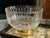 Vintage Atlantis full lead crystal centerpiece bowl, hand blown and cut in Portugal, featuring an elegant elongated cut...