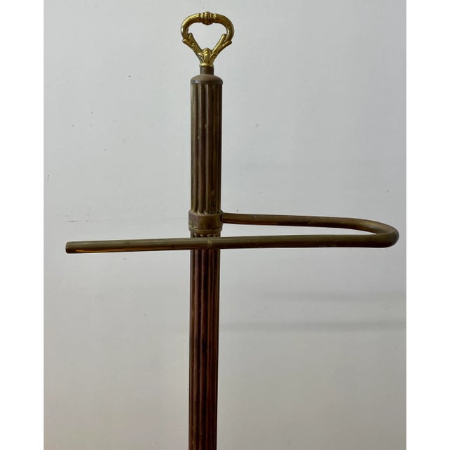 Early 20th Century Brass Towel Holders - a Pair For Sale - Image 4 of 10
