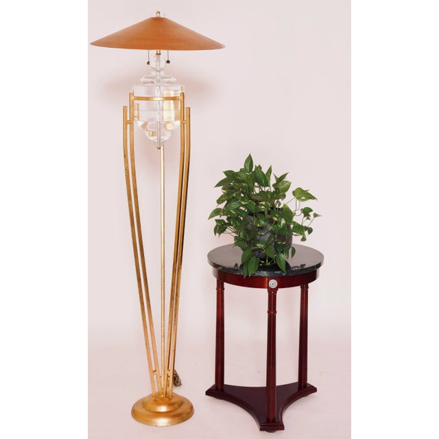 Wood Mid 20th Century Regency Style Marble Pedestal Side Table For Sale - Image 7 of 13