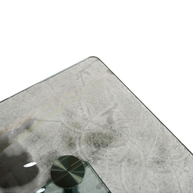 Glass Glass and Chrome Coffee Table from Draenert For Sale - Image 7 of 10