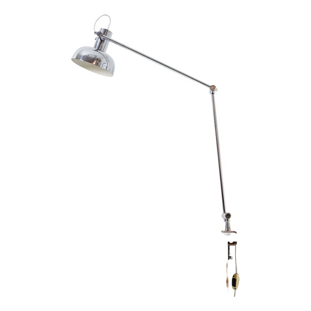 Chrome Lamp by Tibor Nádai, 1960s For Sale