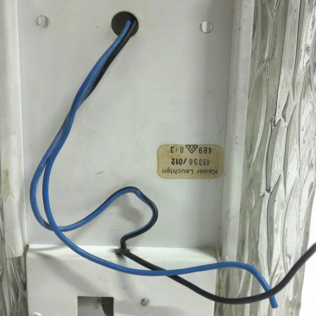 Mid-Century Modern Brass and Glass Wall Lamp from Kaiser Leuchten, 1960s For Sale - Image 3 of 7