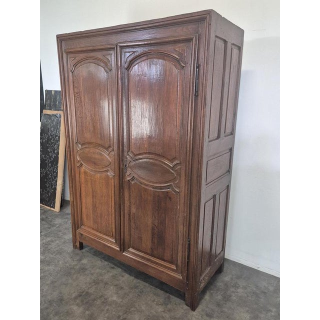 Contemporary Vintage Wardrobe in Oak For Sale - Image 3 of 8