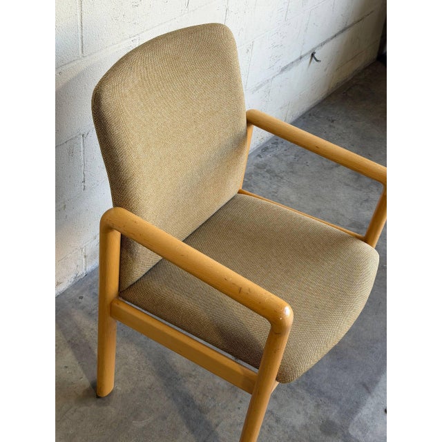 Beechwood Upholstered Armchair Mid-Century Modern Vintage For Sale - Image 11 of 12