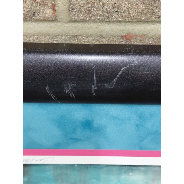 Framed Signed Daft Pink Lithograph by Caia Koopman For Sale - Image 13 of 13