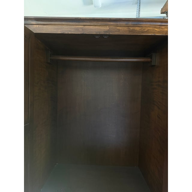 Farmhouse Charles Fradin Custom Alder Wood Armoire For Sale - Image 3 of 6