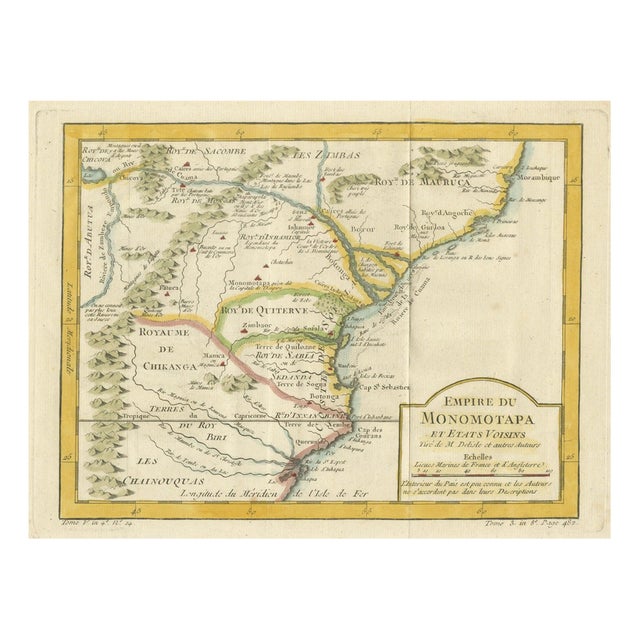 Monomotapa Empire Map, 1740 For Sale