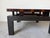 1980s Vintage Hollywood Regency Asian-Inspired Greek Key Bronze & Mahogany Square Coffee Table For Sale - Image 5 of 12