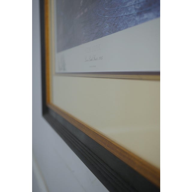 1990s Maritime Heritage New York Framed Lithograph Print For Sale - Image 5 of 12