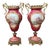 French Sèvres Porcelain and Gilt Bronze Vases, 1880, Set of 2 For Sale
