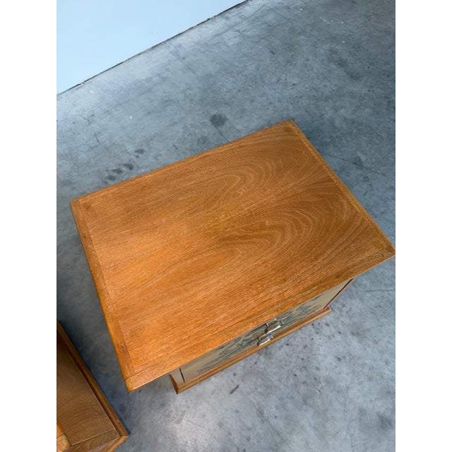 Drexel Casa Del Sol Mid Century Nightstand Pair Designed by John Van Koert For Sale - Image 9 of 17