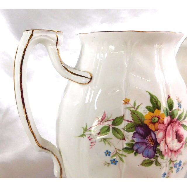 1980s Aynsley White Floral Coffee Pot in Aynsley Spray For Sale In San Francisco - Image 6 of 8