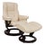 Set of Mayfair Leather Chair with Ottoman from Stressless For Sale