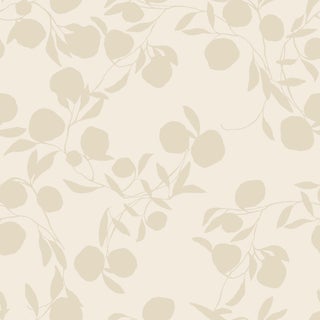 Sample - Pomegranate Wallpaper by Susan Hable in Tan on Tan For Sale