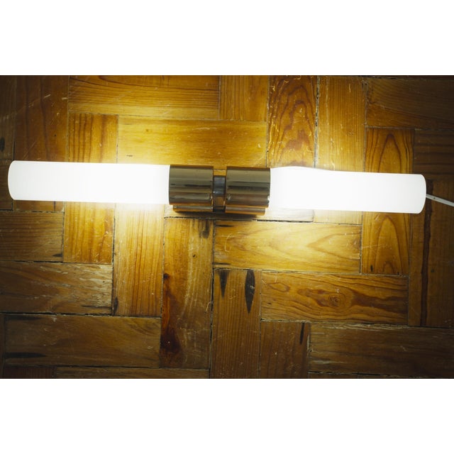 1960s Vintage Italian Murano Glass and Brass Wall Sconce, 1960s For Sale - Image 5 of 11