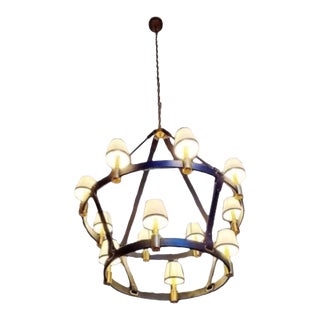 Ralph Lauren Two Tier Chandelier For Sale