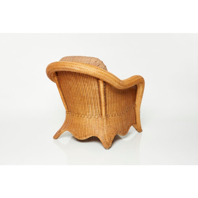 Vintage Henry Link Sculptural Wicker Lounge Chair Chairish