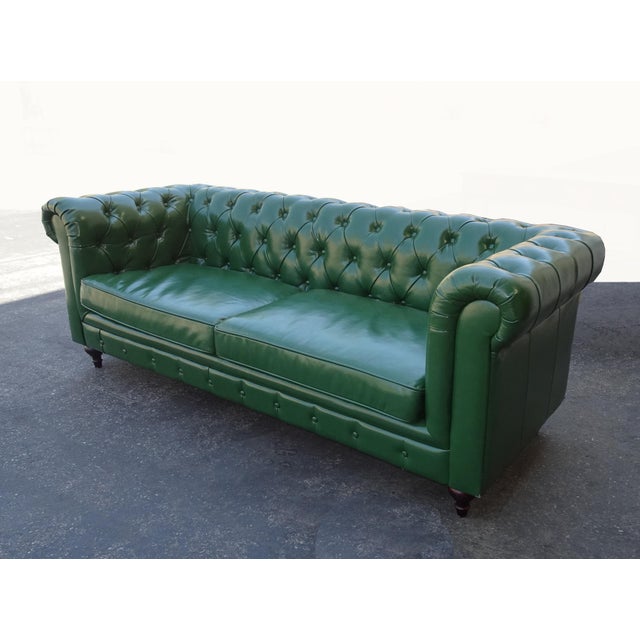 Gorgeous Sofa in Great Vintage Condition. Solid and Firm. The Cushions are a bit longer in the front, Otherwise wear is...