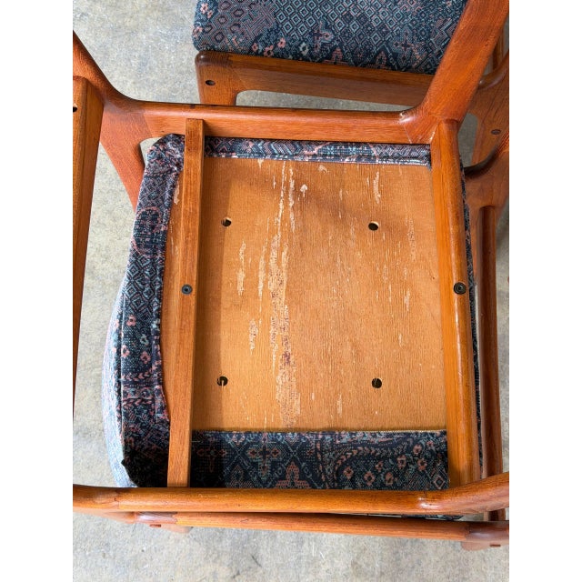 Teak Dining Chairs in Style of Erik Buch Mid Century Modern Seating Set of 6 Denmark 1960s For Sale - Image 10 of 10
