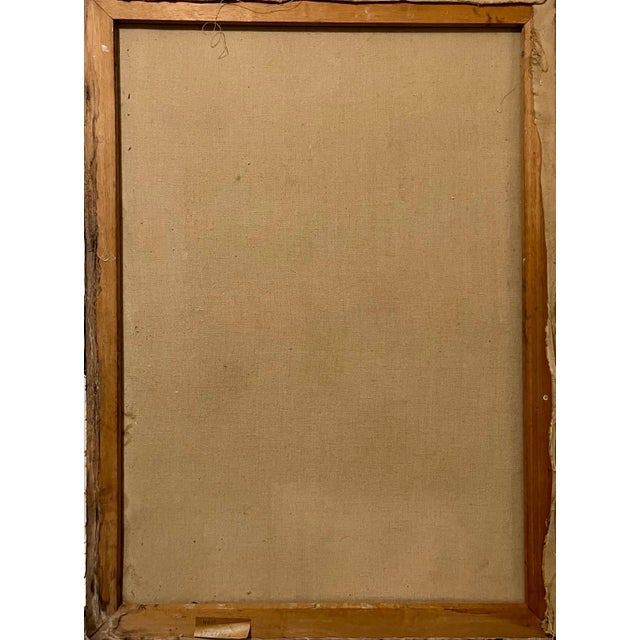 1970s Raoul Middleman, Large Abstract Beach Scene Oil Painting Woman with Children Raoul Middleman, c.1970's For Sale - Image 5 of 5