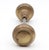 Metal Vintage Art Deco Brass Passage Door Knob Set For Sale - Image 7 of 7