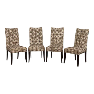 Modern Custom Upholstered Dining Chairs - Set of 4
