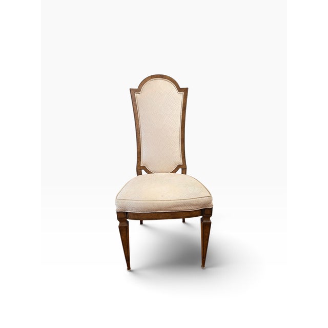 Late 20th Century Attributed to Mastercraft Burl Wood High-Back Dining Chairs, Set of 6 For Sale - Image 11 of 18