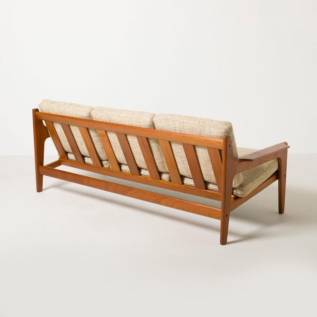 Mid-Century Modern Teak 3-Seater Sofa by Arne Wahl Iversen for Komfort, Denmark, 1960s For Sale - Image 9 of 12