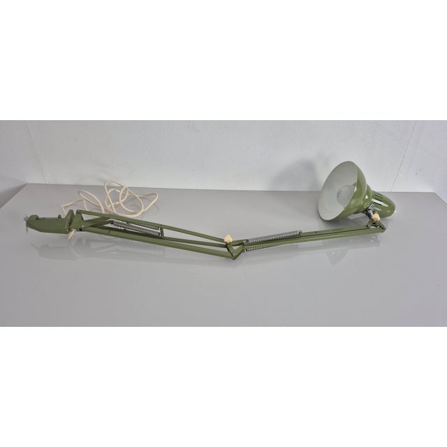 Green Vintage Green Table Lamp from Ledu, Sweden, 1960s For Sale - Image 8 of 18