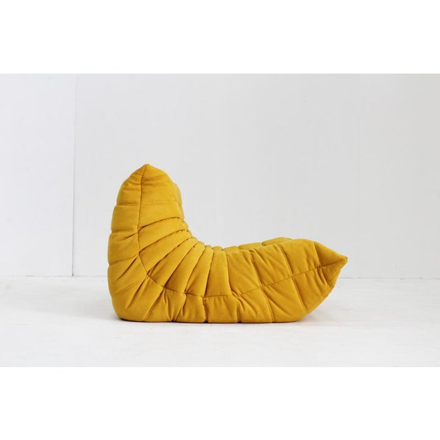 Togo 1-Seater Armchair by Michel Ducaroy, Alcantara, Ligne Roset, 2018 For Sale - Image 3 of 14