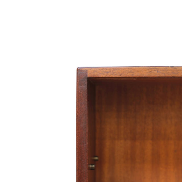 Brown Mid Century China Entryway Cabinet by Herbert E. Gibbs For Sale - Image 8 of 9