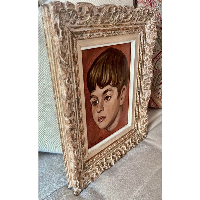 This charming and beautifully painted portrait head of a young boy was done in 1961 by noted portrait artists, Robert...