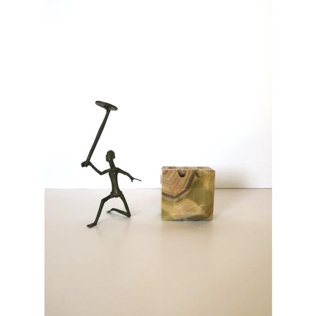 Tribal Tribal Sculpture Male Warrior Figure in the Style of Hagenauer For Sale - Image 3 of 10