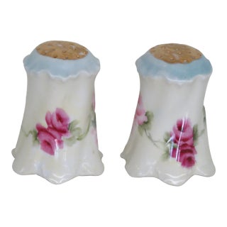 Rosenthal Rc Versailles Bavaria Flowers Salt and Pepper Shakers a Pair For Sale