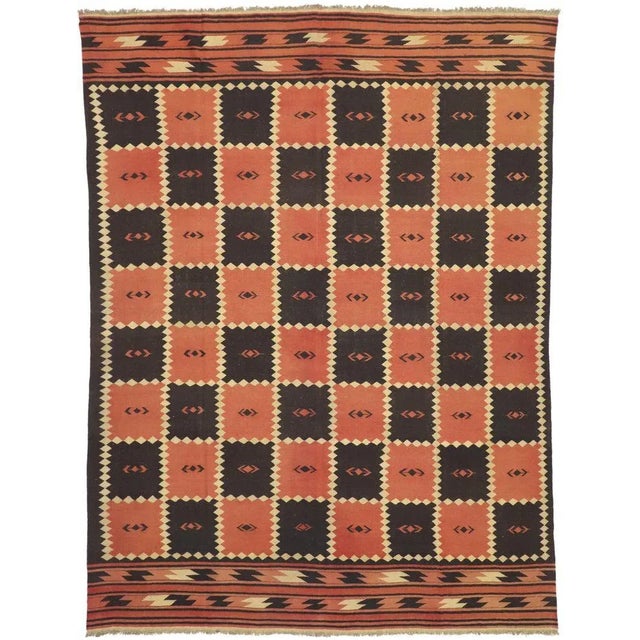 Vintage Afghani Kilim Rug, 09'08 X 13'00 For Sale - Image 9 of 9