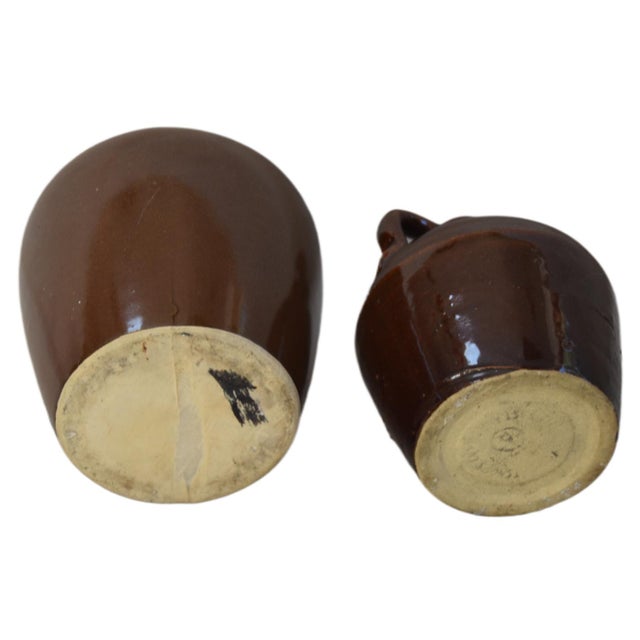 Roycroft Roycroft Glazed Little Brown Jugs, S/ 2 For Sale - Image 4 of 6