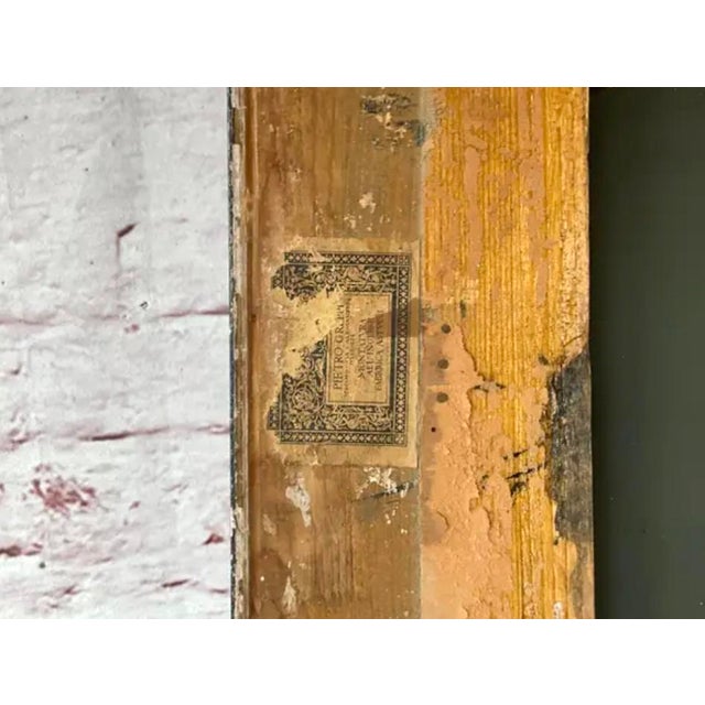 Wood Large Italian Ebonized and Faux Tortoise Framed Mirror For Sale - Image 7 of 16