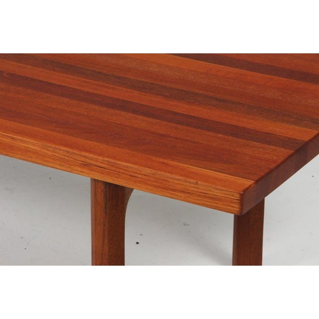 Illum Wikkelsø coffee table in oil treated teak. Made by Mikael Laursen, Aarhus. This piece is attributed to the mentioned...