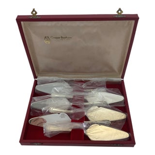 1980s Silver Individual Cake Servers , La Regence - Set of 6 For Sale