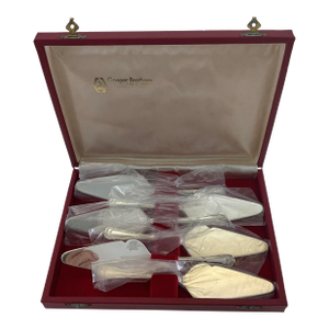 1980s Silver Individual Cake Servers , La Regence - Set of 6