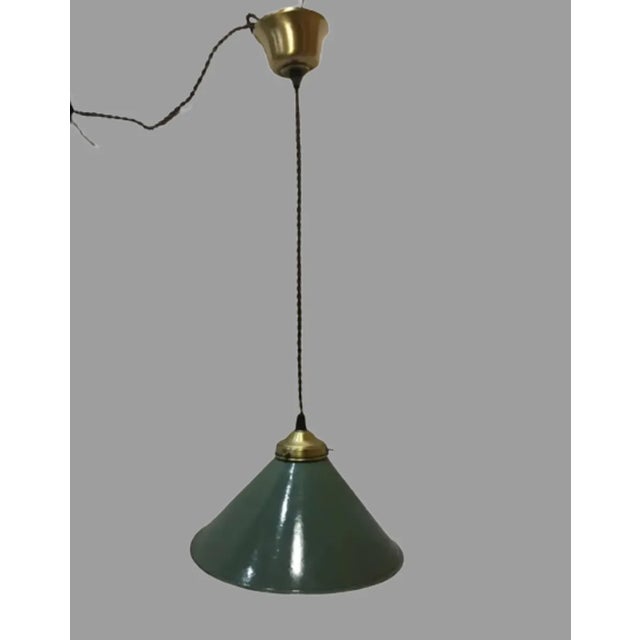 Inidustrial Hanging Lamp, 1940s For Sale - Image 6 of 8