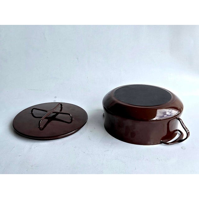 1970s Dansk Kobenstyle 4 Quart Casserole Pot With Trivet Lid, Designed by Jens H. Quistgaard For Sale - Image 9 of 15