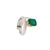 Natural Zambian Emerald 3.44cts & Diamond 0.93cts Ring in 18k gold For Sale - Image 4 of 18