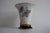 Hand painted vase, with floral pattern Signed Badly applied gold paint on the upper edge (see photo) Beautiful decoration...