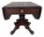 Antique Philadelphia Neo-Classical Mahogany Drop Leaf Breakfast Table, Stamped "h.w", Circa 1810s For Sale
