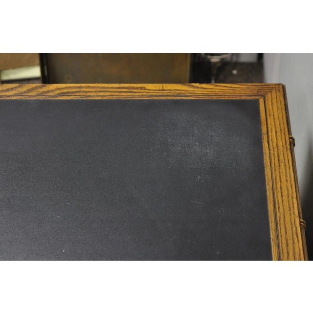 Vintage Hollywood Regency Faux Bamboo Campaign Style Kneehole Desk by Sligh For Sale - Image 9 of 17