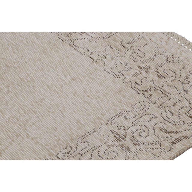 1970s Vintage Overdyed Persian Runner Rug in Beige-Brown Open Field, From Rug & Kilim For Sale - Image 5 of 7