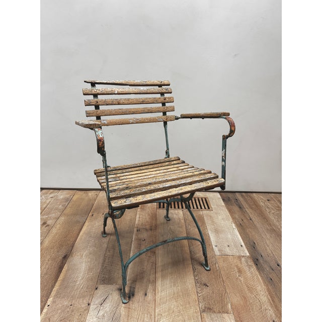 Classic Vintage French Bistro Chairs - a Pair For Sale - Image 11 of 15