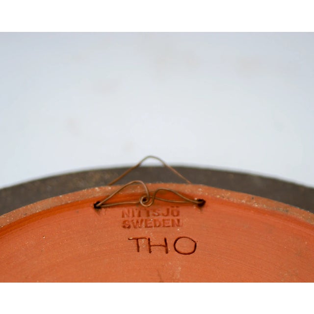 Large Mid-Century Scandinavian Modern Wall Plate by Thomas Hellström for Nittsjö, Sweden For Sale - Image 12 of 13